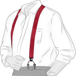 Chokore Chokore Stretchy Y-shaped Suspenders with 6-clips (Burgundy) Chokore Stretchy Y-shaped Suspenders with 6-clips (Burgundy) 