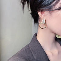Chokore Chokore Gold-Opal Dangle Earrings