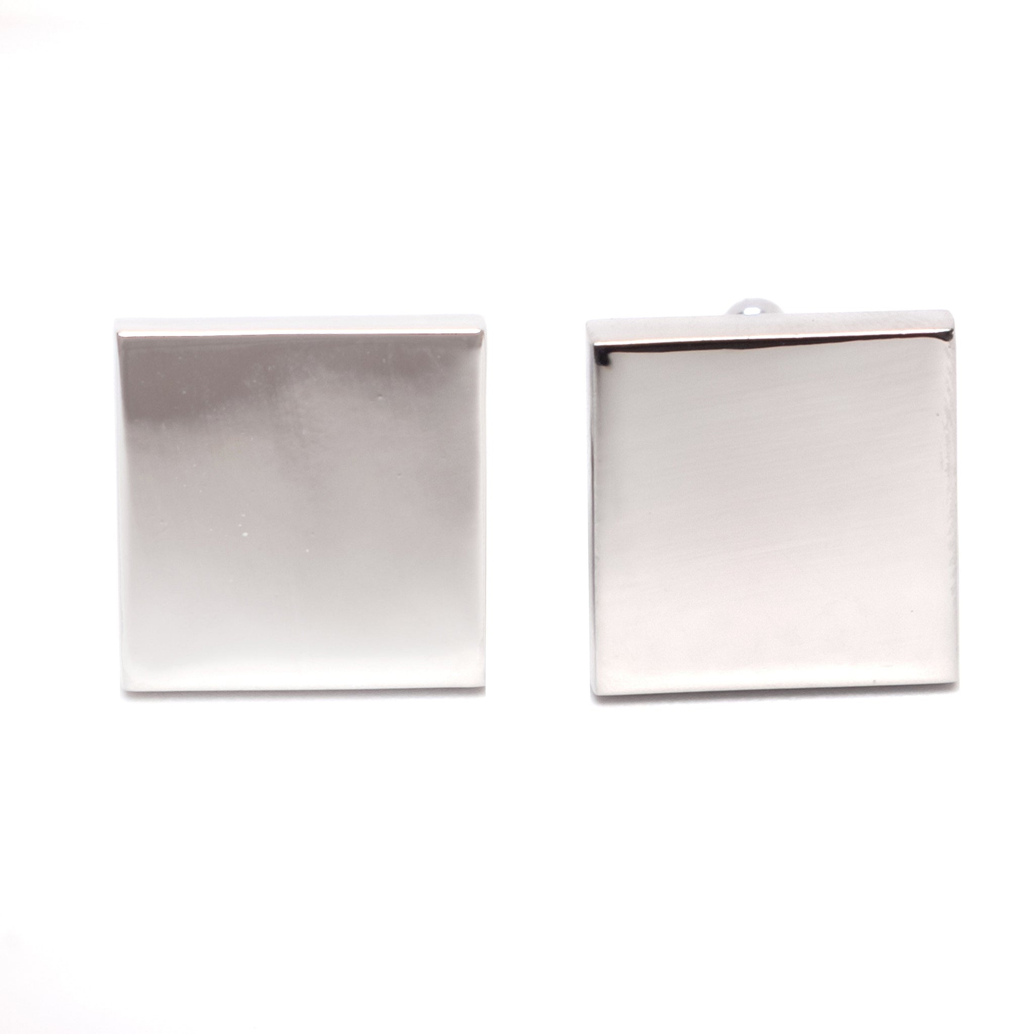 Chokore Solid Square Cufflinks in Silver
