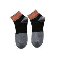 Chokore Chokore Dark Grey And Black Ankle Bamboo Socks