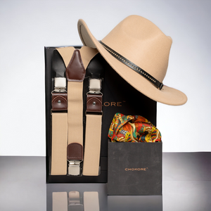Chokore  ChokoreSpecial 3-in-1 Gift Set (Hat, Pocket Square, & Suspenders) 