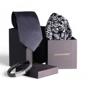 Chokore Chokore Special 3-in-1 Gift Set for Him (Black Pocket Square, Necktie, & Bracelet) Chokore Special 3-in-1 Gift Set for Him (Black Pocket Square, Necktie, & Bracelet) 