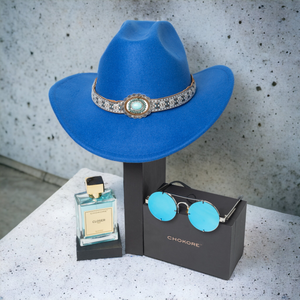 Chokore Chokore Special 3-in-1 Gift Set for Him (Blue Cowboy Hat, Round Sunglasses, & Closer Perfume) Chokore Special 3-in-1 Gift Set for Him (Blue Cowboy Hat, Round Sunglasses, & Closer Perfume) 