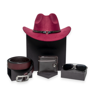 Chokore  Chokore Special 4-in-1 Gift Set for Him (Belt, Wallet, Hat, & Sunglasses) 