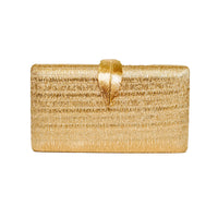 Chokore Chokore Shimmery Leaf Clutch/Handbag (Gold)