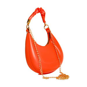 Chokore Chokore Baguette Bag with Gold Chain (Orange) Chokore Baguette Bag with Gold Chain (Orange) 