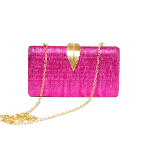 Chokore Chokore Shimmery Leaf Clutch/Handbag (Pink) Chokore Shimmery Leaf Clutch/Handbag (Pink) 