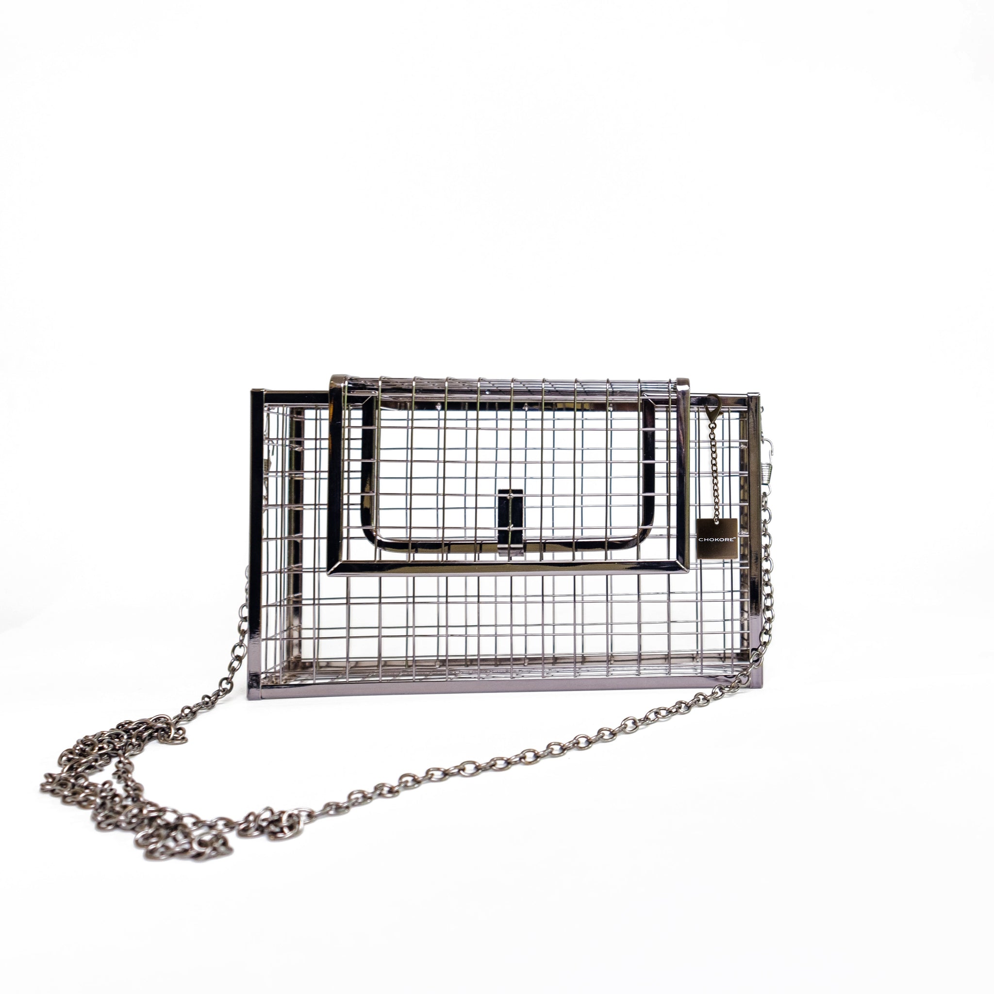 Chokore Metallic Cage Handbag