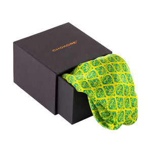 Chokore Chokore Yellow Satin Silk pocket square from the Indian at Heart Collection Chokore Yellow Satin Silk pocket square from the Indian at Heart Collection 