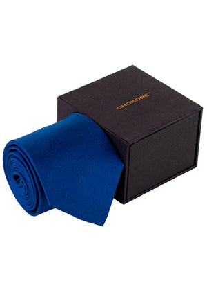 Chokore  Chokore Blue Silk Tie - Solid line 