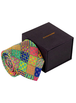 Chokore  Chokore Multicoloured Silk Tie - Indian at Heart range 