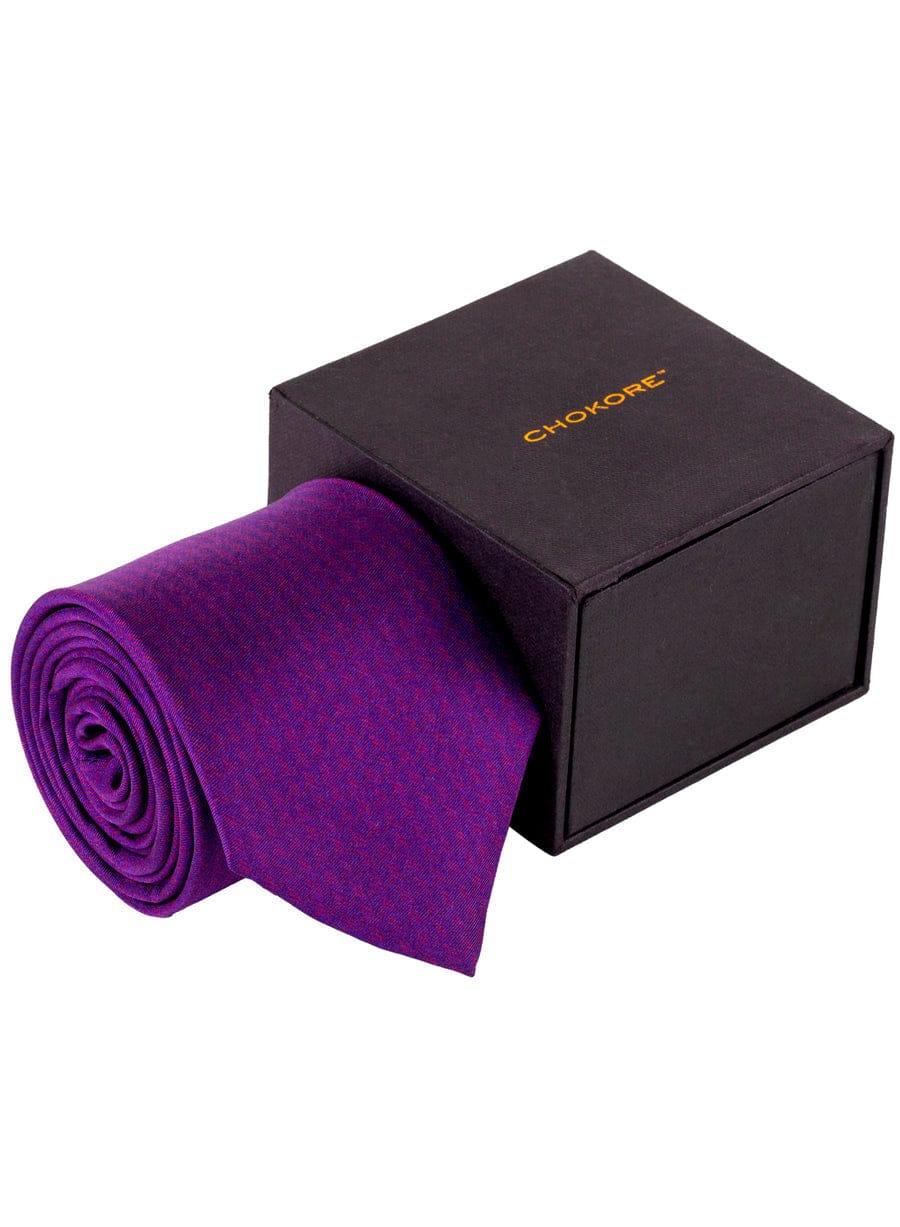 Chokore Purple Silk Tie - Indian at Heart range