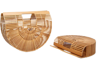 Chokore Bamboo Tote - Handcrafted Basket Bag for Women. Natural. Two Sizes