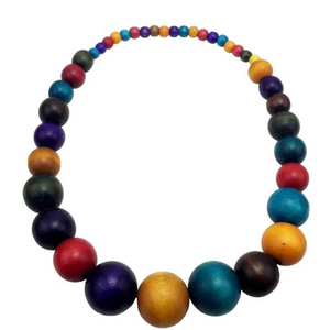 Chokore Chokore Wooden Beads Long Necklace Chokore Wooden Beads Long Necklace 