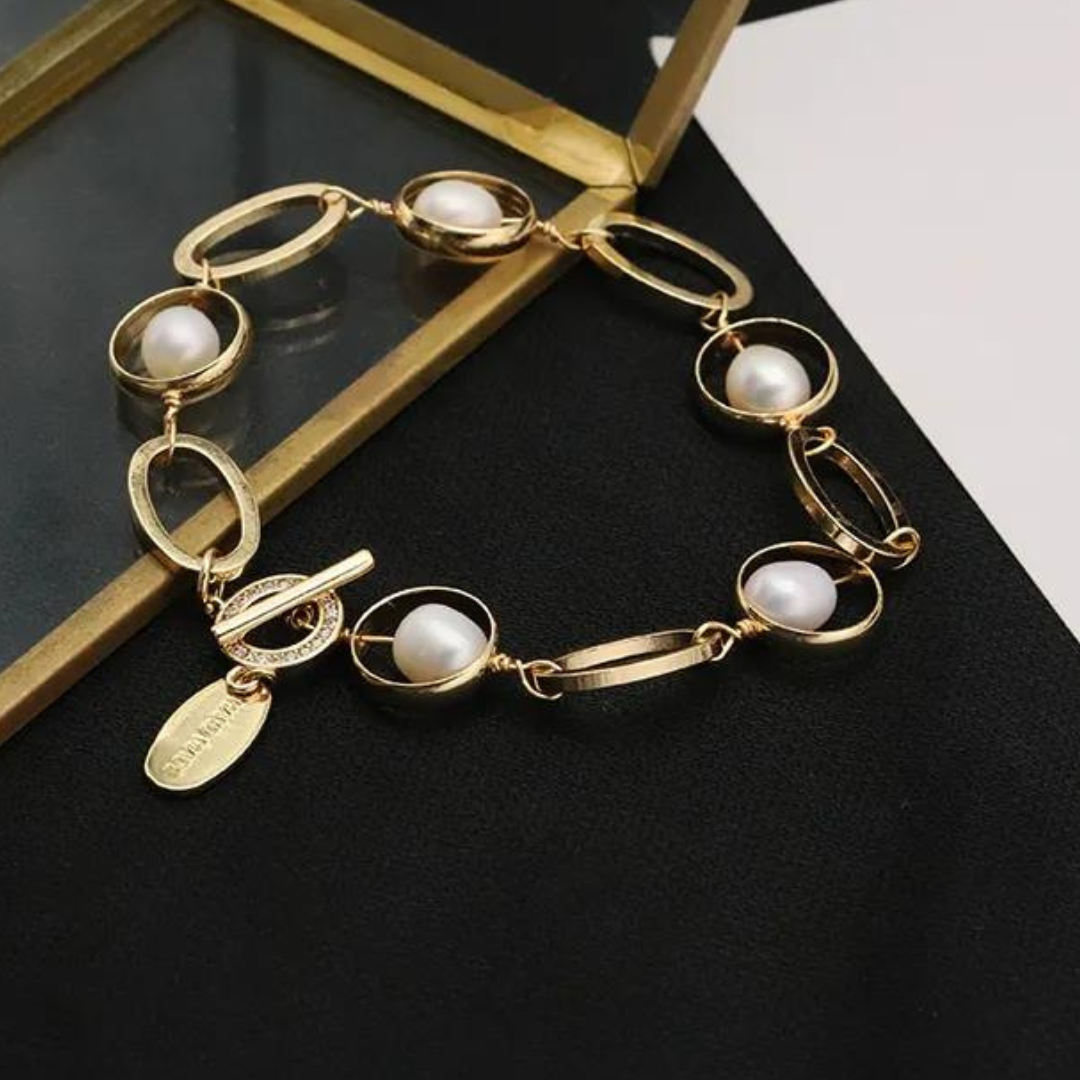 Chokore Oval Water Pearl Bracelet
