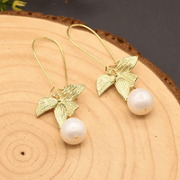 Chokore Chokore Water Pearl Bow Earrings
