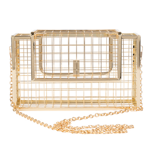 Chokore Chokore Metallic Cage Handbag (Golden) Chokore Metallic Cage Handbag (Golden) 
