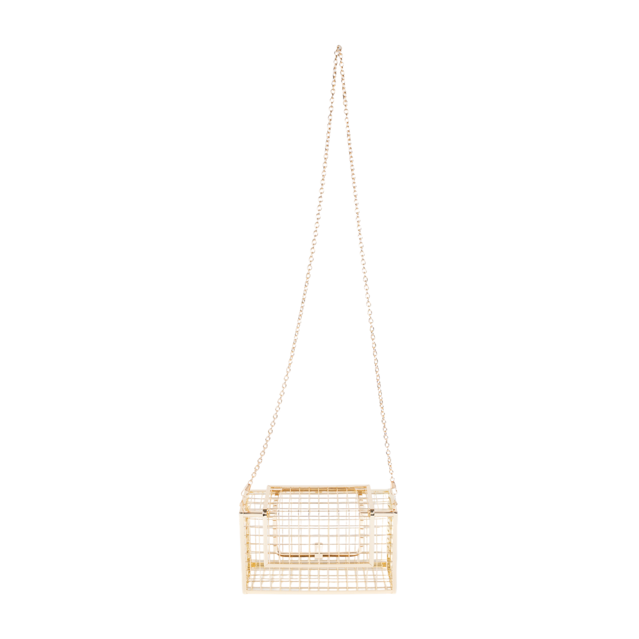 Chokore Metallic Cage Handbag (Golden)