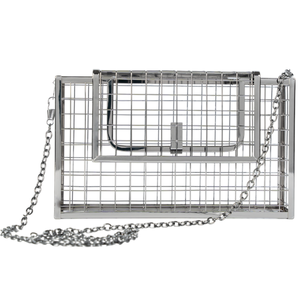 Chokore Chokore Metallic Cage Handbag (Silver) Chokore Metallic Cage Handbag (Silver) 