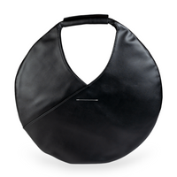 Chokore Chokore Round Vegan Leather Handbag (Black)