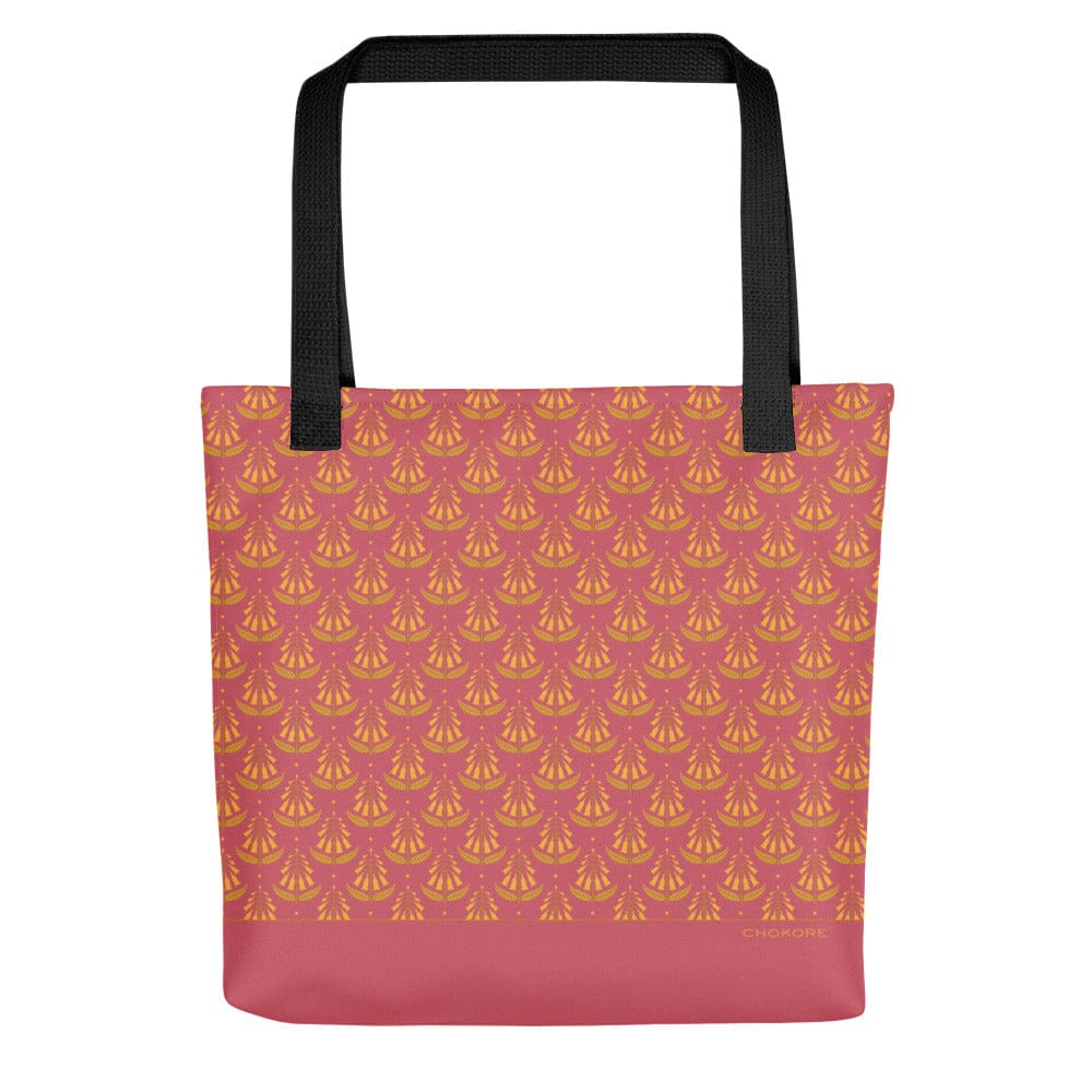 Red & Orange Floral Print Tote Bag. From the Indian at Heart collection