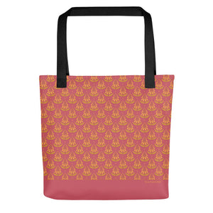 Chokore Red & Orange Floral Print Tote Bag. From the Indian at Heart collection Red & Orange Floral Print Tote Bag. From the Indian at Heart collection 
