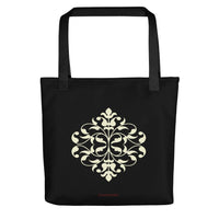 Chokore Black & White Tote Bag, inspired by Rajasthan Block Print. From the Indian at Heart collection