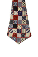 Chokore Chokore Men's Blue & Red Silk Designer Cravat