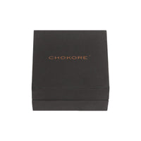 Chokore Chokore Grey and Magenta color Round shape Cufflinks