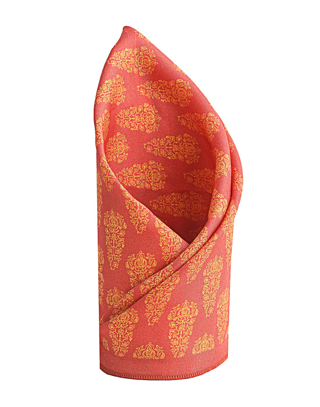 Chokore Red Silk Pocket Square - Indian At Heart line