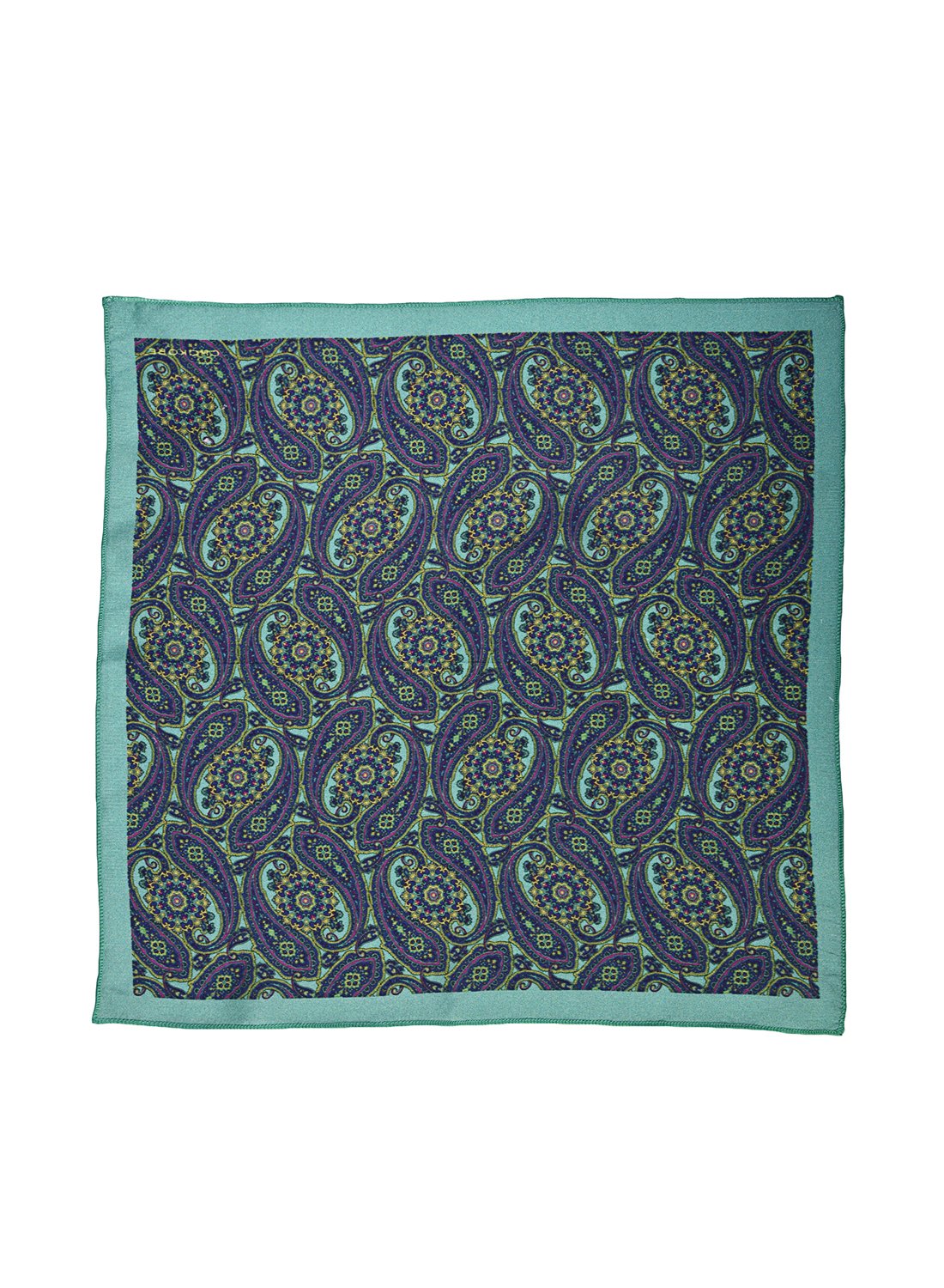 Chokore Sea Green and Blue Silk Pocket Square from Indian at Heart collection
