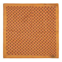 Chokore Chokore Tangerine Silk Pocket Square -Indian At Heart line