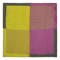 Chokore Chokore 2-in-1 Yellow & Purple Pocket Square - Indian At Heart line