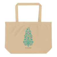 Chokore Organic Tote Bag, inspired by Rajasthan Block Print. From the Indian at Heart Collection.