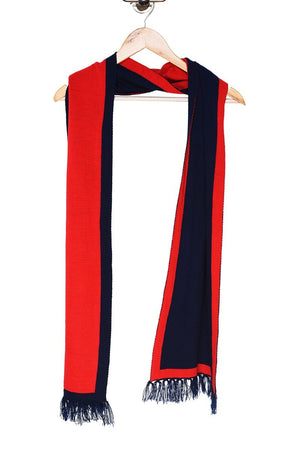 Chokore Chokore Two-in-One Men's Casual Red and Blue color Acrylic Woolen Muffler, Scarf & Stole for Winter Chokore Two-in-One Men's Casual Red and Blue color Acrylic Woolen Muffler, Scarf & Stole for Winter 