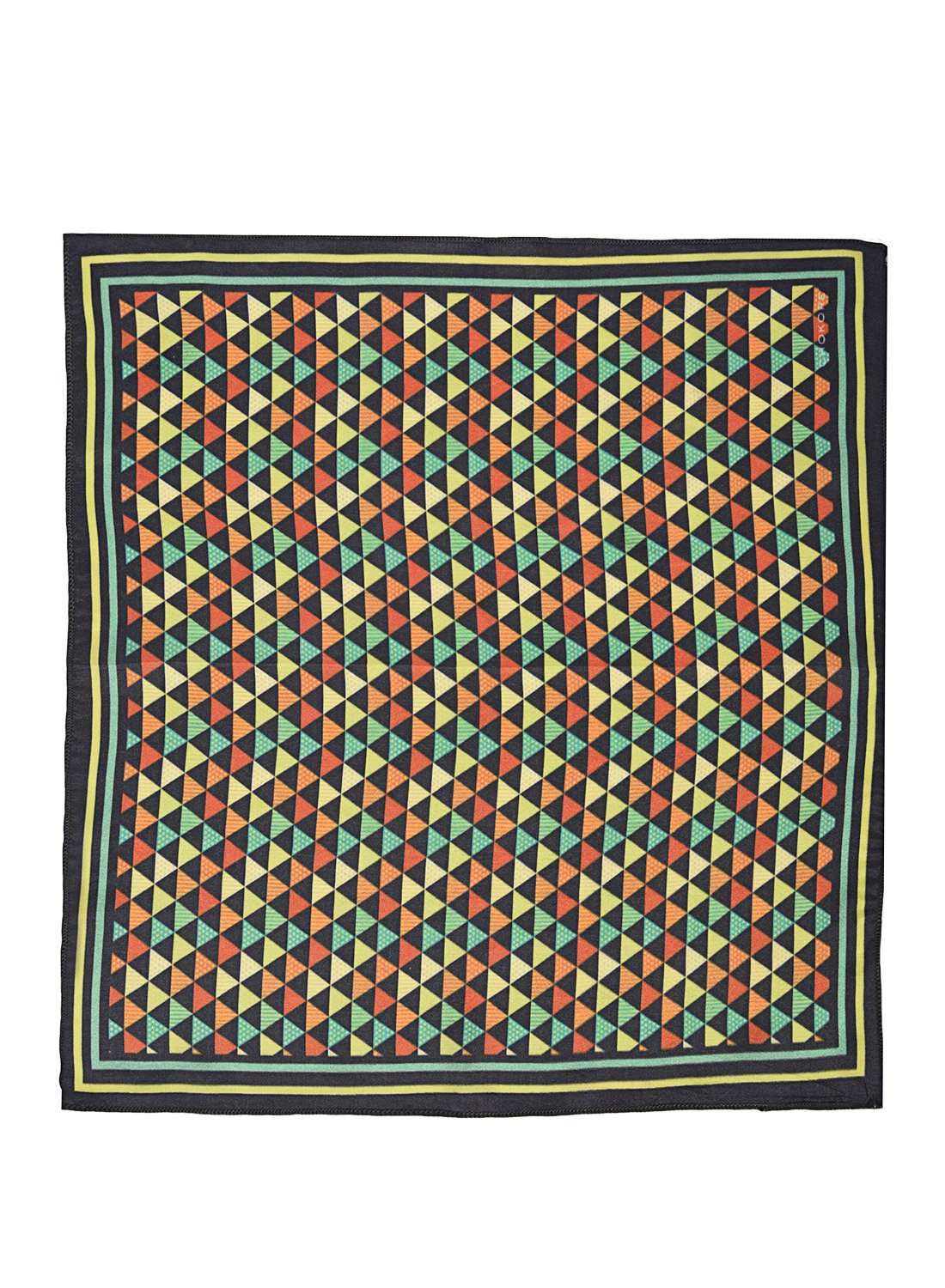 Chokore Multi-coloured Silk Pocket Square from the Plaids line