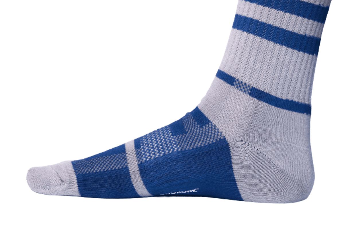 Chokore Cobalt Blue And Light Grey Men's Cotton Socks