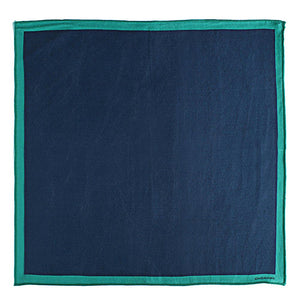 Chokore Chokore Blue & Green Pure Silk Pocket Square-m Chokore Blue & Green Pure Silk Pocket Square-m 