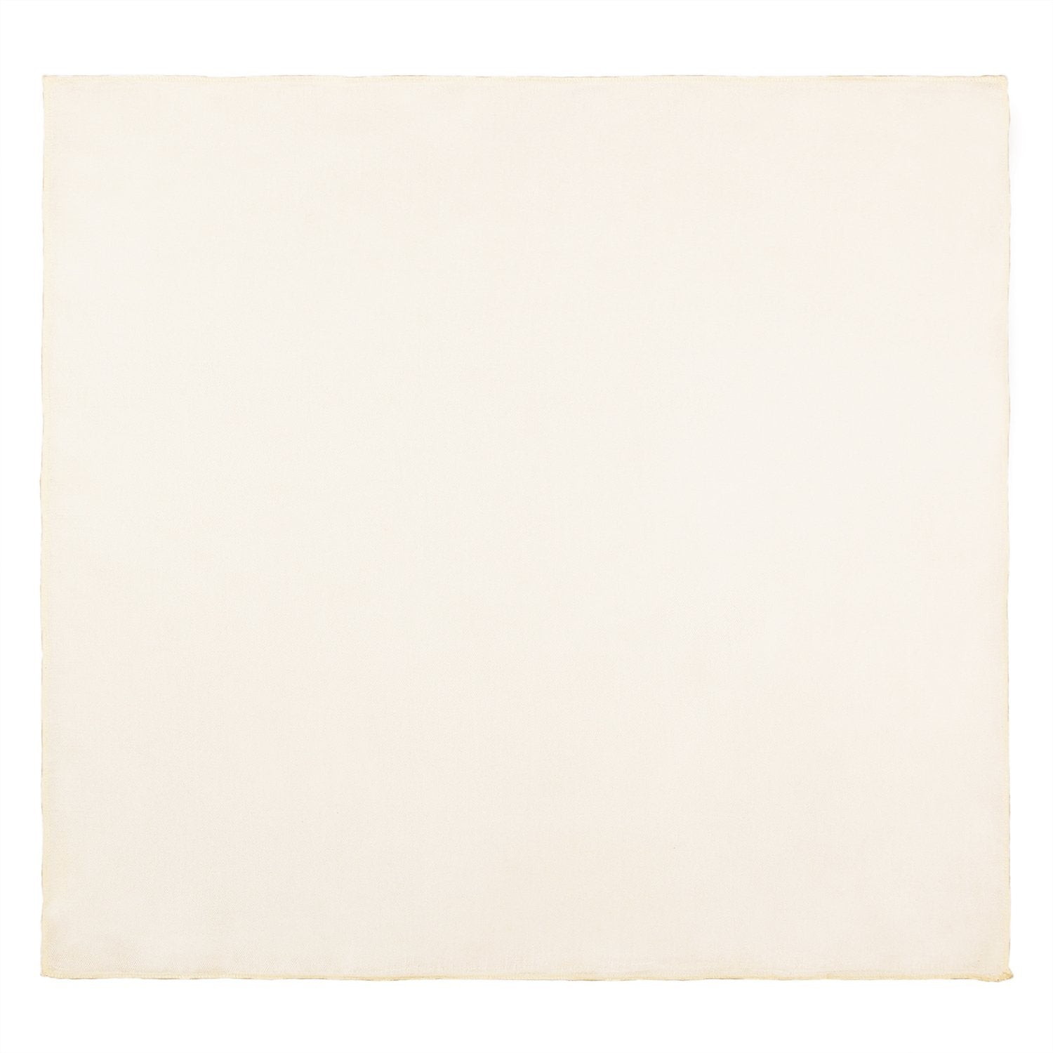 Chokore White Pure Silk Pocket Square, from the Solids Line