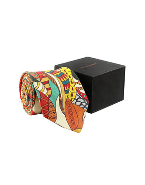 Chokore  Chokore Multicoloured Silk Tie - Marine line 