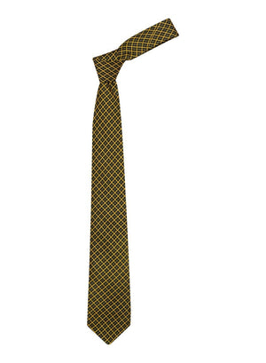 Chokore  Chokore Yellow and Black Silk Tie - Plaids line 