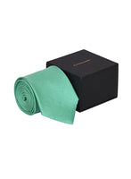 Chokore Dark Sea Green color silk tie for men