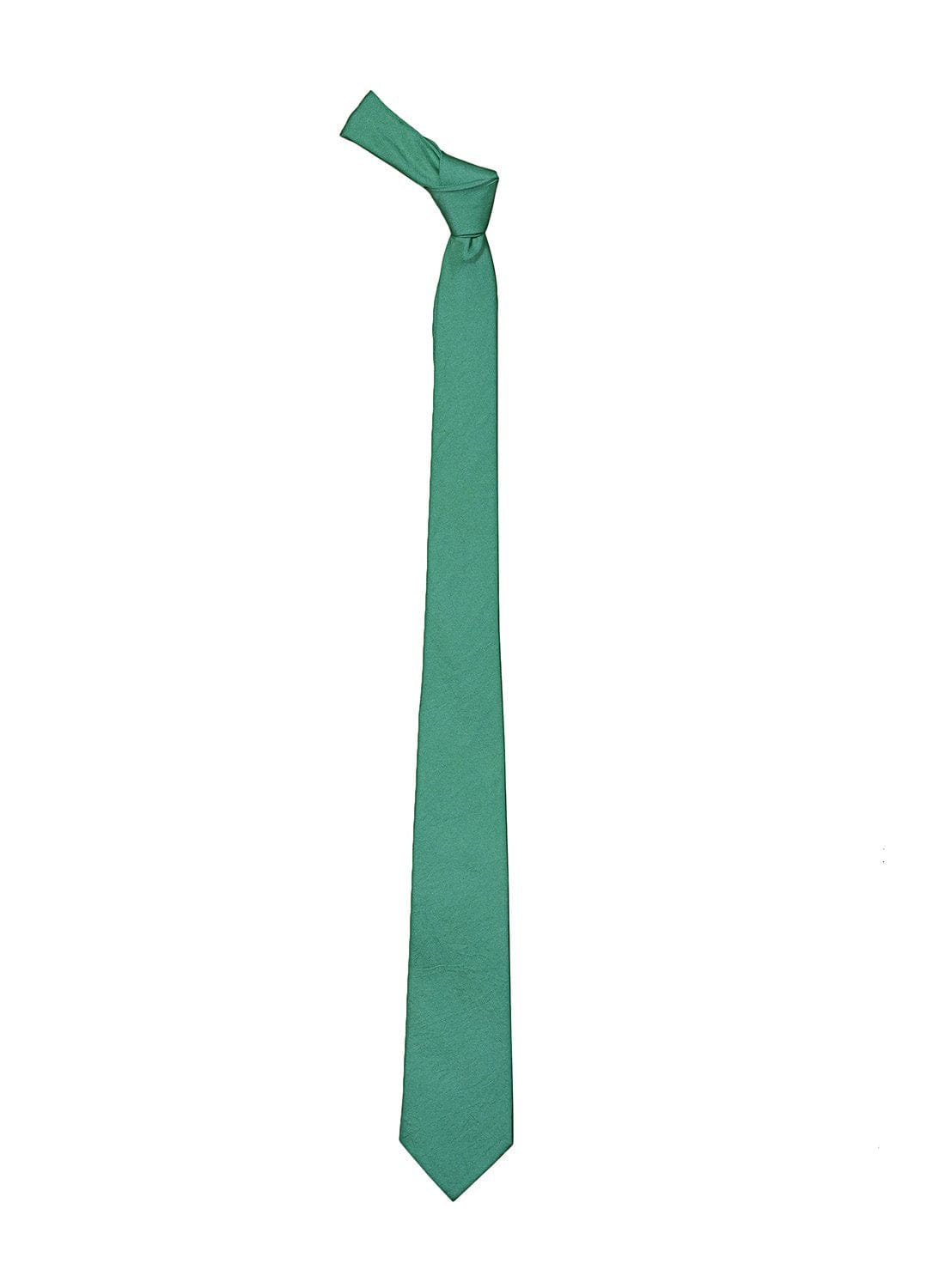 Dark Sea Green color silk tie for men