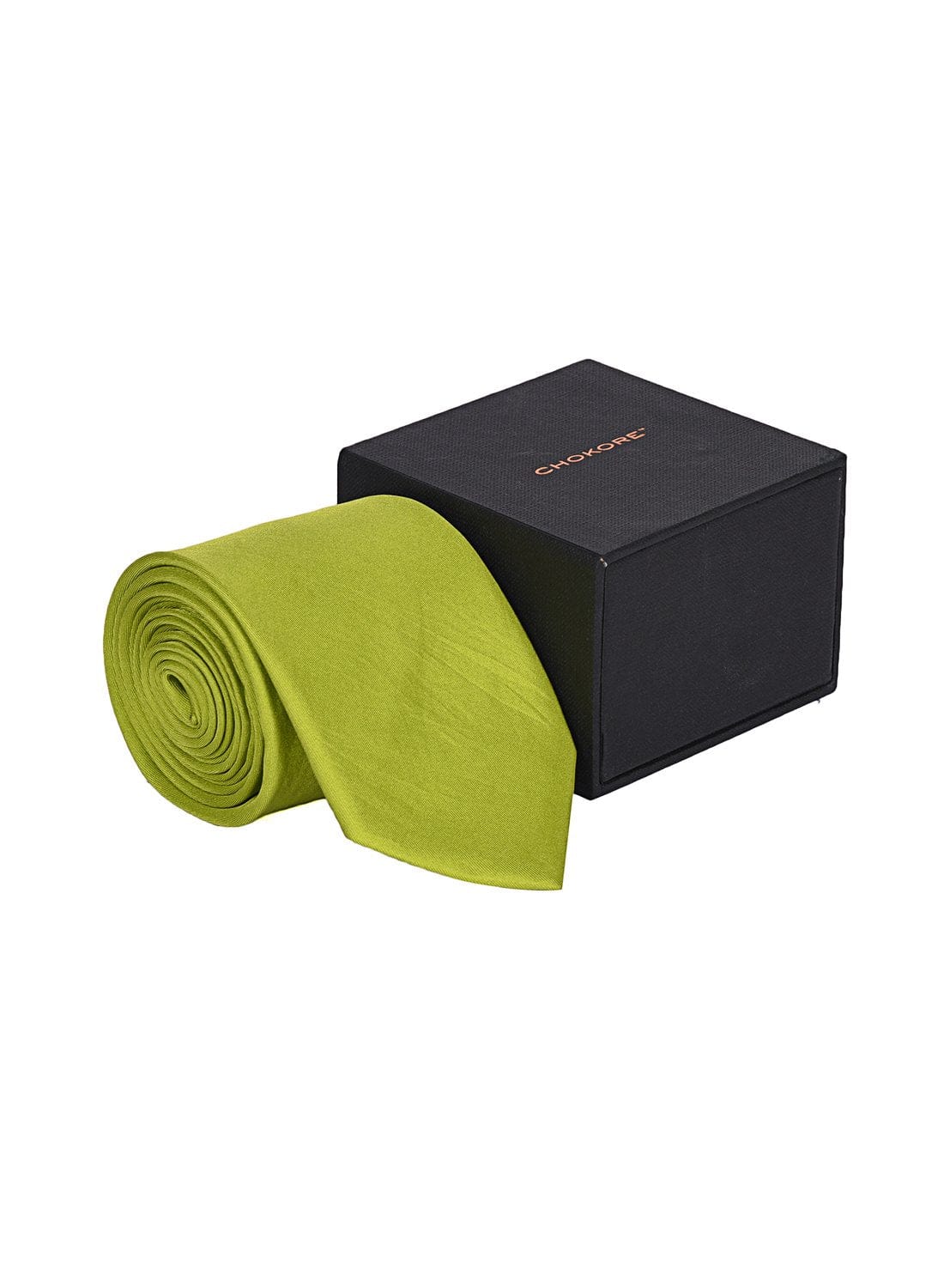 Mehandi Green color silk tie for men