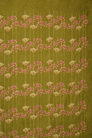 Chokore Printed Mehandi Green Silk Stole for Women Printed Mehandi Green Silk Stole for Women 